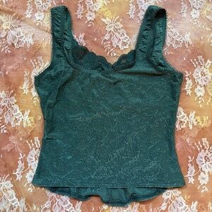 Lace cami corset top